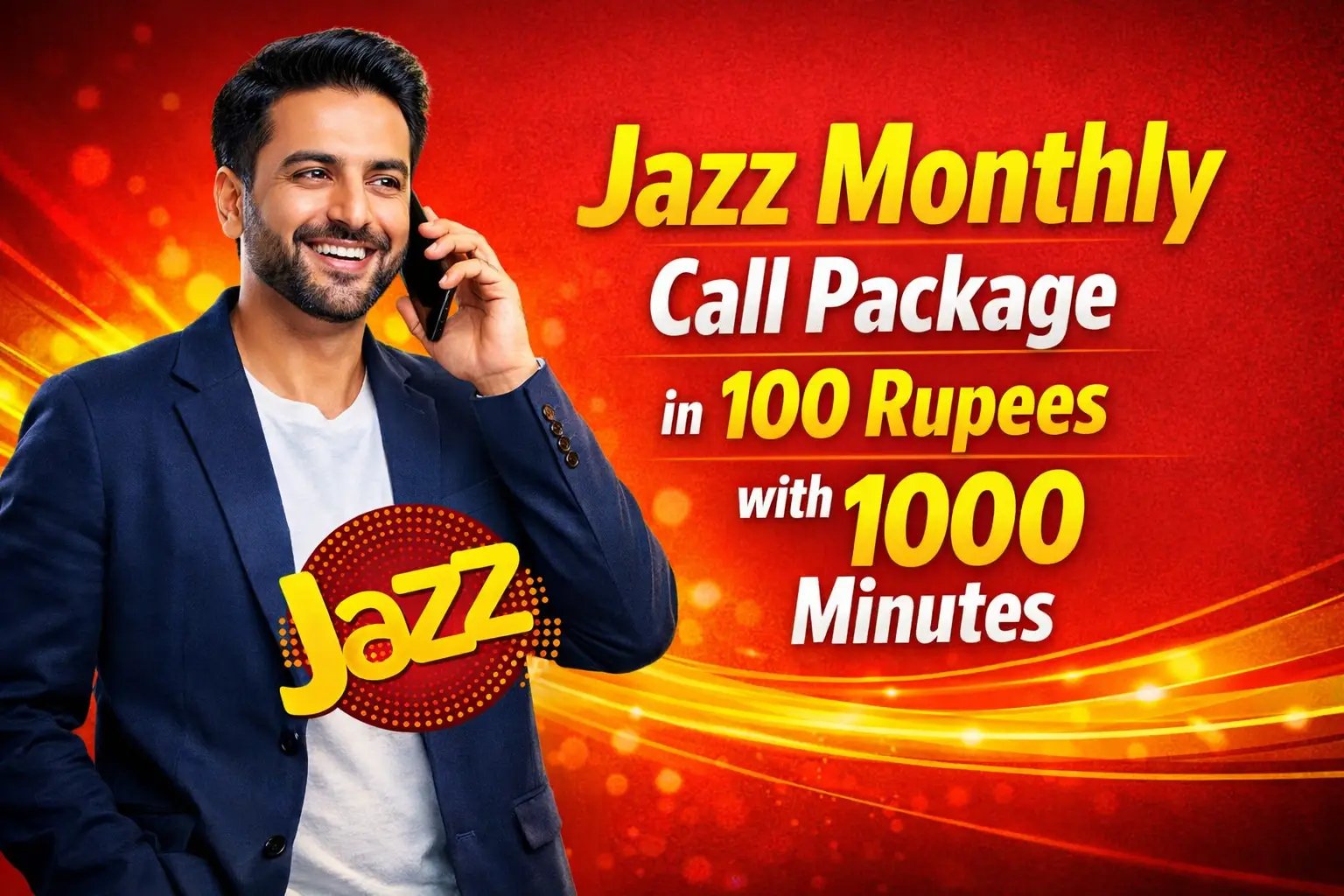 Jazz monthly call package in 100 rupees with 1000 minutes